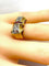 Bague 53 Bague Tank en or jaune 18 carats et diamants, vers 1930/1940 58 Facettes AB465
