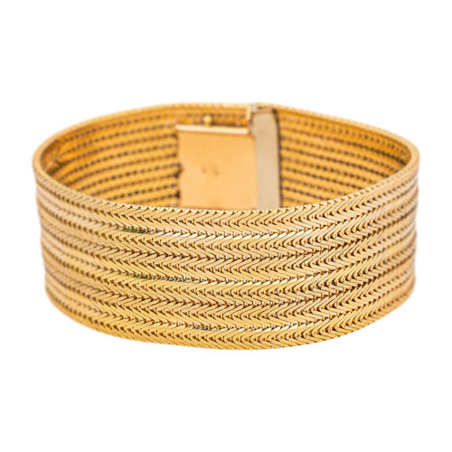 Bracelet Bracelet Manchette Or jaune 58 Facettes 4799679CN