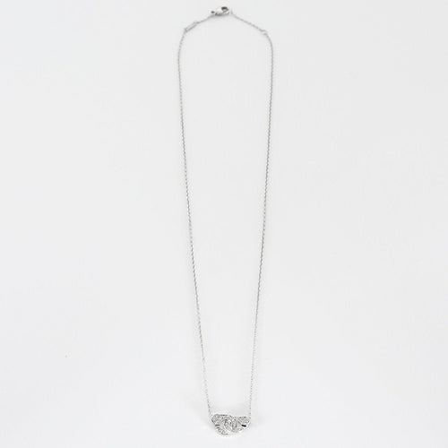 Collier DINH VAN - collier menottes R8 or gris et diamants 58 Facettes