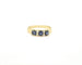 Bague Bague en or jaune sertie de saphirs et de diamants 58 Facettes 13396