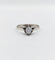 Bague 53.5 Bague solitaire Art Déco or blanc diamant taille ancienne 0.35 carat 58 Facettes A06275