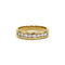 Bague 55 Demi-Alliance or jaune diamants 58 Facettes 220577R