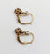 Boucles d'oreilles Dormeuses antique or 18k diamants serti étoilés (circa 1920) 58 Facettes A06529