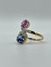 Bague Bague Toi & Moi saphirs rose et bleu 58 Facettes 3231141