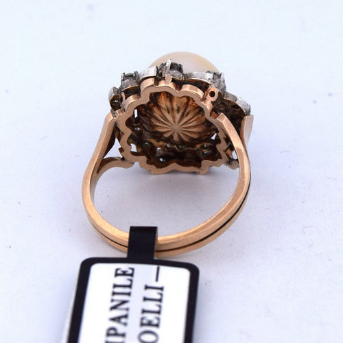 Bague 53 Bague victorienne antique en perles et diamants 58 Facettes