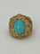 Bague 53 Bague Or Jaune et Turquoise 58 Facettes LOT 6594
