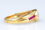 Bague 56 Élégante bague en or jaune, Rubis, Diamant 58 Facettes 414038-107