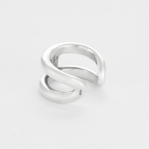 Bague 52 HERMÈS - Osmose - Petit modèle - Bague en argent 58 Facettes 58FC13-2