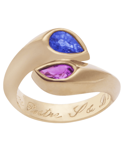 Bague 50 Bague Toi et Moi Or jaune 18K Saphir 58 Facettes BO200004/TOIETMOISAPHIRS