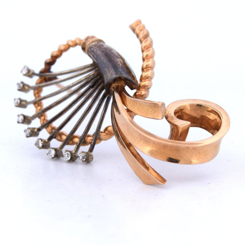 Broche Broche rétro en diamant 58 Facettes