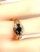 Bague 59 Bague or jaune 3 saphirs 58 Facettes AB375