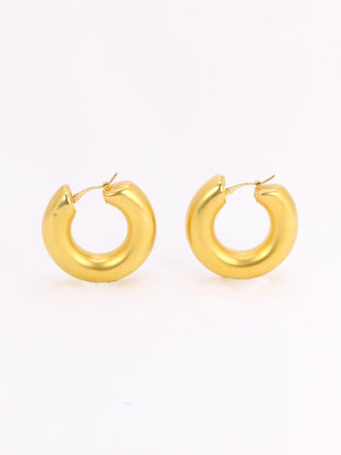 Boucles d'oreilles Boucles d'oreilles Créoles vintage or jaune mat 58 Facettes 1140.1