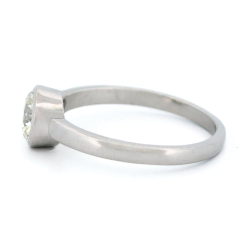 53.5 Bague de fiançailles solitaire diamant platine 58 Facettes 18B834EDE28F4D3E904020F0715FE977