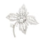 Broche Broche "Fleur" platine, or blanc, diamants. 58 Facettes 33787