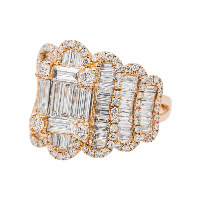 Djula Cocktail Ring Rose Gold Diamond