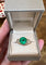 Bague 54 Bague Emeraude Ethiopie 4.35 Cts Diamants Or Jaune & Platine 58 Facettes BEM42