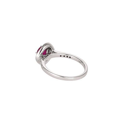 Bague 54 BAGUE OR BLANC, RUBIS ET DIAMANTS 58 Facettes BO/240045