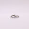 Bague Solitaire diamants et or blanc serti couteau et pavage sur le corps 58 Facettes