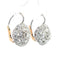 Boucles d'oreilles Boucles d’oreilles grappe en platine et diamants 58 Facettes