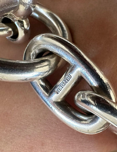 Bracelet HERMÈS - Bracelet Chaîne d’Ancre 11 maillons 58 Facettes
