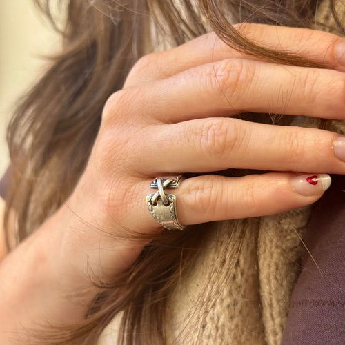 Bague Bague Hermès argent 58 Facettes REF2521-288