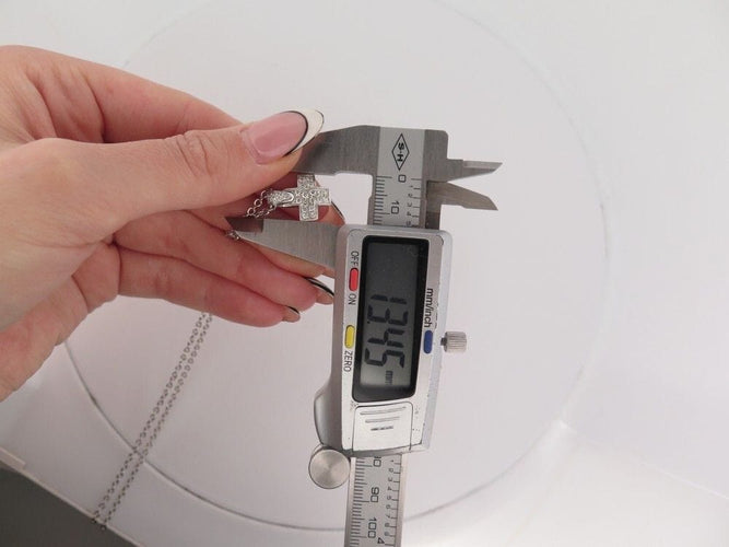 Collier collier POMELLATO pendentif croix diamants en or blanc 58 Facettes 259931