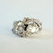 Bague 55 Bague Toi & Moi or gris, platine, diamant - 1930's 58 Facettes INV034