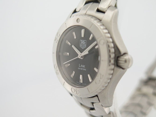 Montre montre TAG HEUER link lady 27 mm quartz acier palladie 58 Facettes 259317