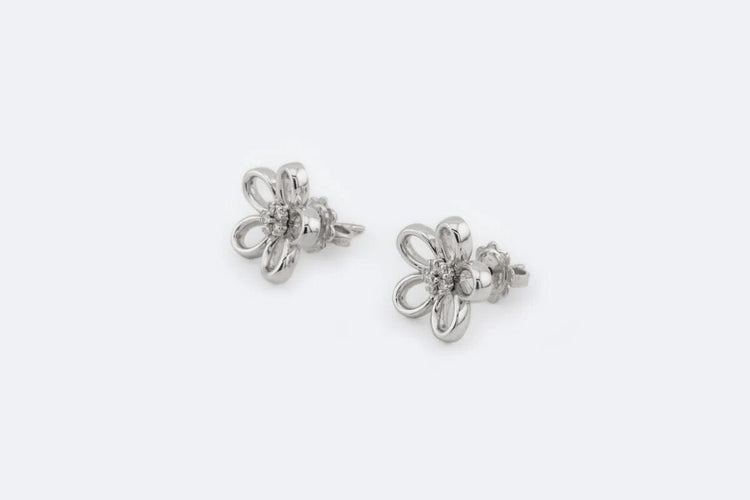 Boucles d'oreilles Oro Bianco Boucles d'oreilles en or blanc avec diamants 58 Facettes orc263