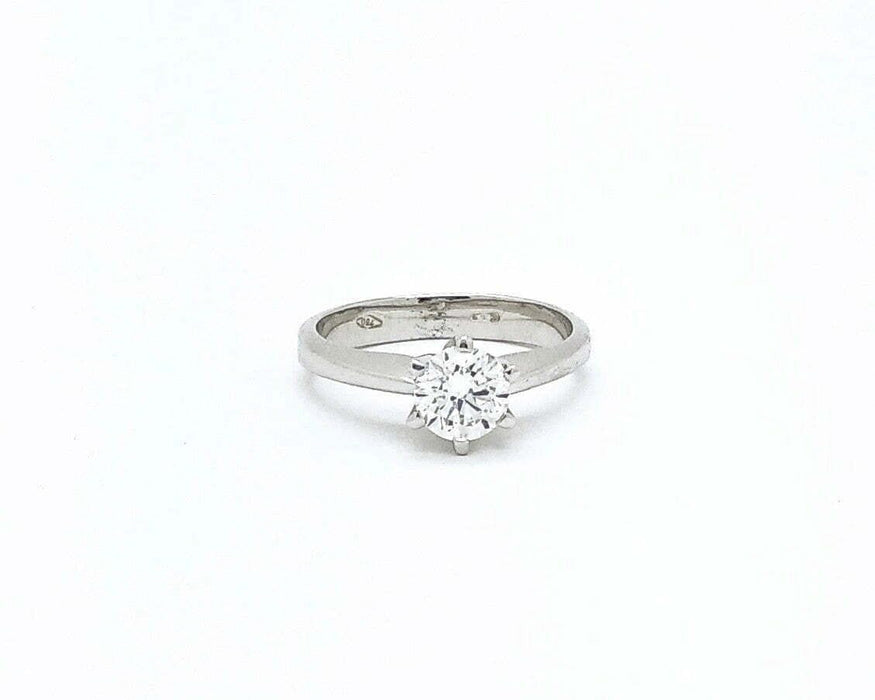 Bague bague solitaire avec certificat HRD 58 Facettes