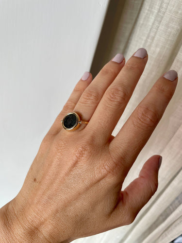 Bague Bulgari Monete Ancient Coin Gold Flip Ring 58 Facettes