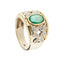 Bague Bague avec émeraude et diamants 58 Facettes 36072