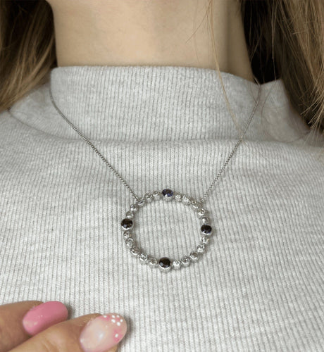 Pendentif Pendente Diamanti e Zaffiri, Anni '40 58 Facettes