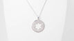 Collier Collier pendentif étoile de David en or blanc et diamants 58 Facettes 27387