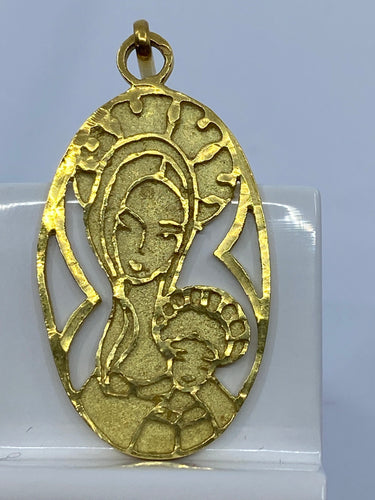 Pendentif Médaille  Vierge et Jésus 58 Facettes AB97