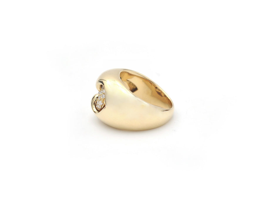 BULGARI – Anello Abbraccio aus Giallo-Gold und Diamant