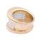 54 Bague bandeau or rose, or blanc, diamants. 58 Facettes 34038