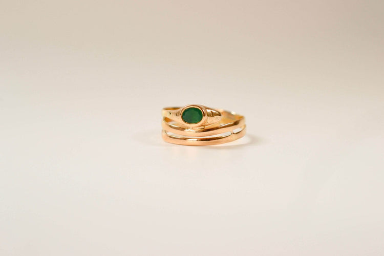 Bague 58 Bague Serpent Agate verte 58 Facettes 3615