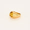 Bague 53 Bague coeur or jaune topaze 58 Facettes
