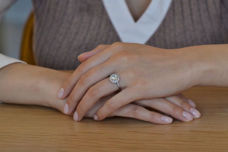 Pierścień Platyna Diament