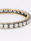 Bracelet Bracelet jonc vintage or argent diamants 12 ct 58 Facettes 1088