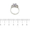 Bague 57 Bague or blanc saphir et diamants 58 Facettes 25684