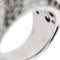 Bague 55 Bague bandeau diamants noirs et blancs 58 Facettes 25639