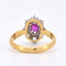 Bague 48 Bague Marguerite Ancienne Or 18 Carats, Diamants et Rubis - Circa 1900 58 Facettes 300-1