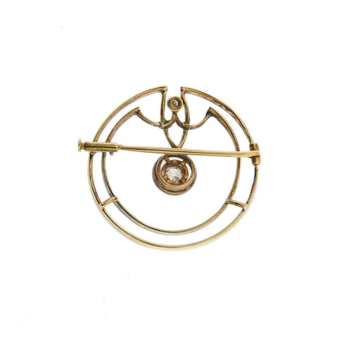 Broche Broche Art Déco avec Diamants 58 Facettes 35599