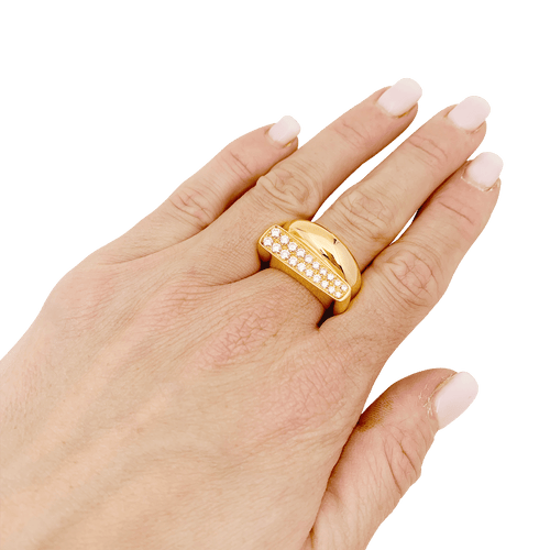 Bague 53 Bague Fred, "Success" or rose, diamants. 58 Facettes 34349