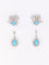 Boucles d'oreilles Boucles d'oreilles pendantes turquoises diamants 58 Facettes 1118.2