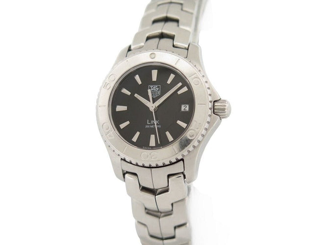 Montre montre TAG HEUER link lady 27 mm quartz acier palladie 58 Facettes 259317