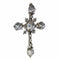 Pendentif Croix d'argent rococo des années 1750 58 Facettes 24121-0345