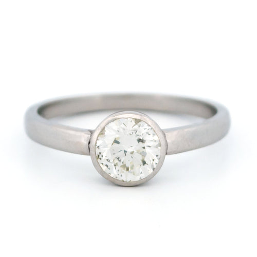 53.5 Bague de fiançailles solitaire diamant platine 58 Facettes 18B834EDE28F4D3E904020F0715FE977